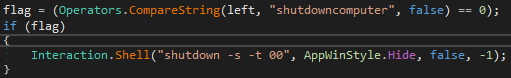 (ex. 21 - example of how the commands are compared)