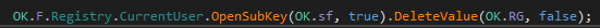 (ex. 23 - removing registry entires)